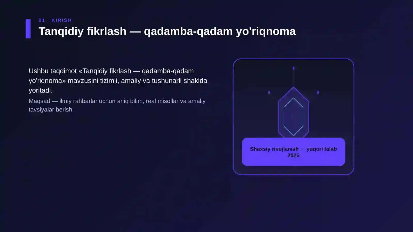 Tanqidiy fikrlash — qadamba-qadam yo'riqnoma 3