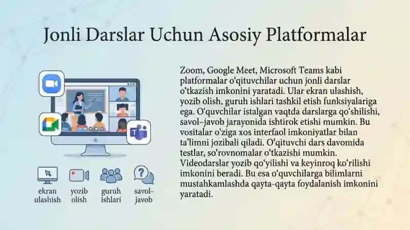 Onlayn pedagogik dasturiy vositalardan foydalanish 3