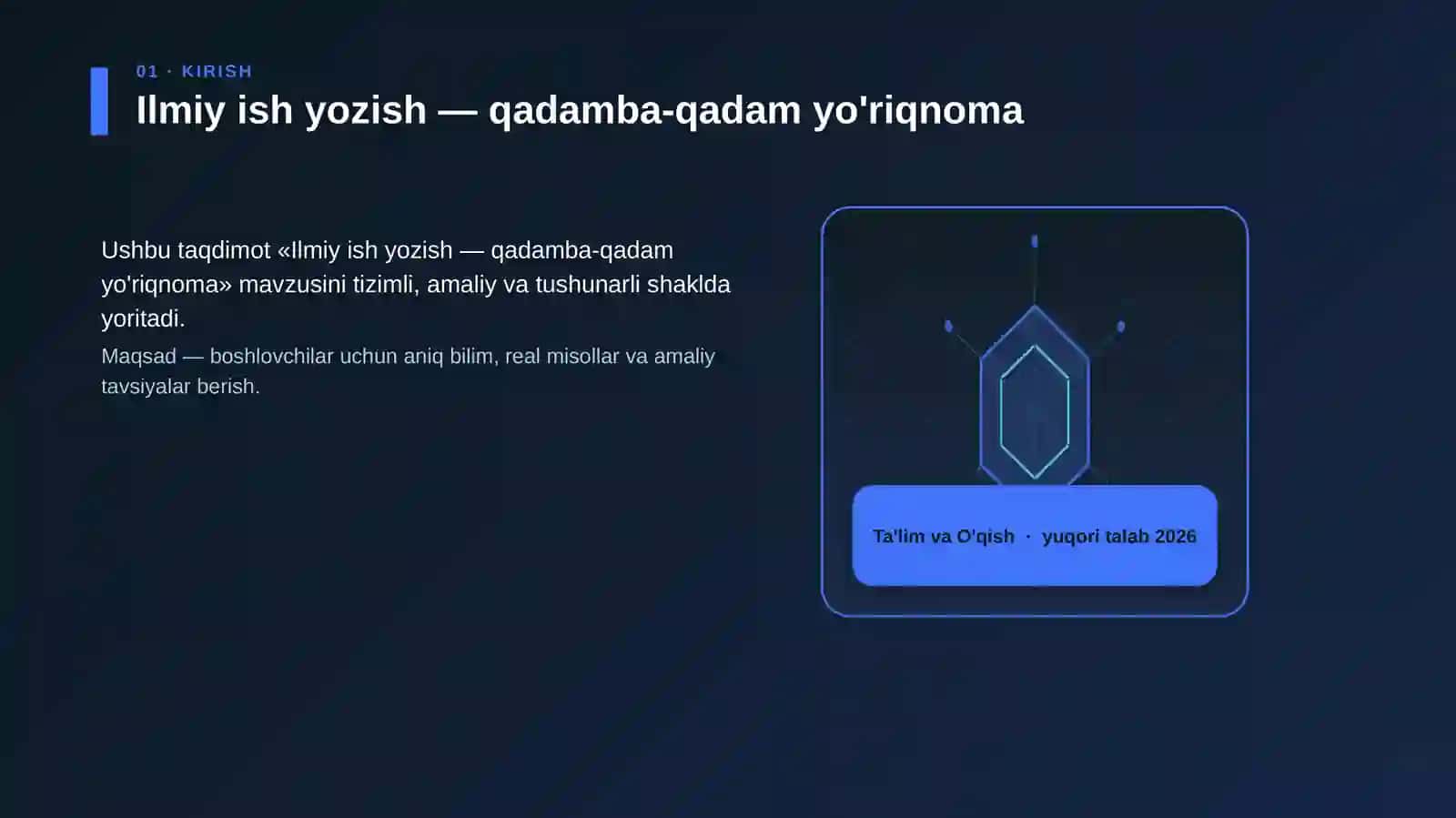 Ilmiy ish yozish — qadamba-qadam yo'riqnoma 3