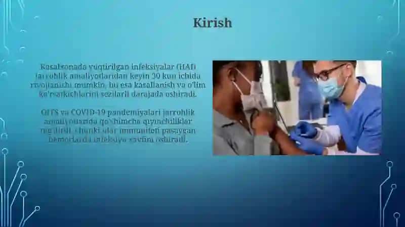 Shifoxona ichi infeksiyasi. Xirurgiyada OITS va KOVID-19 muammolari 3