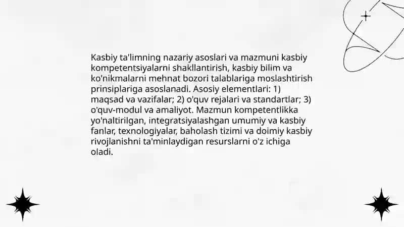 Kasbiy ta'lim mazmuni va texnologiyalari 3