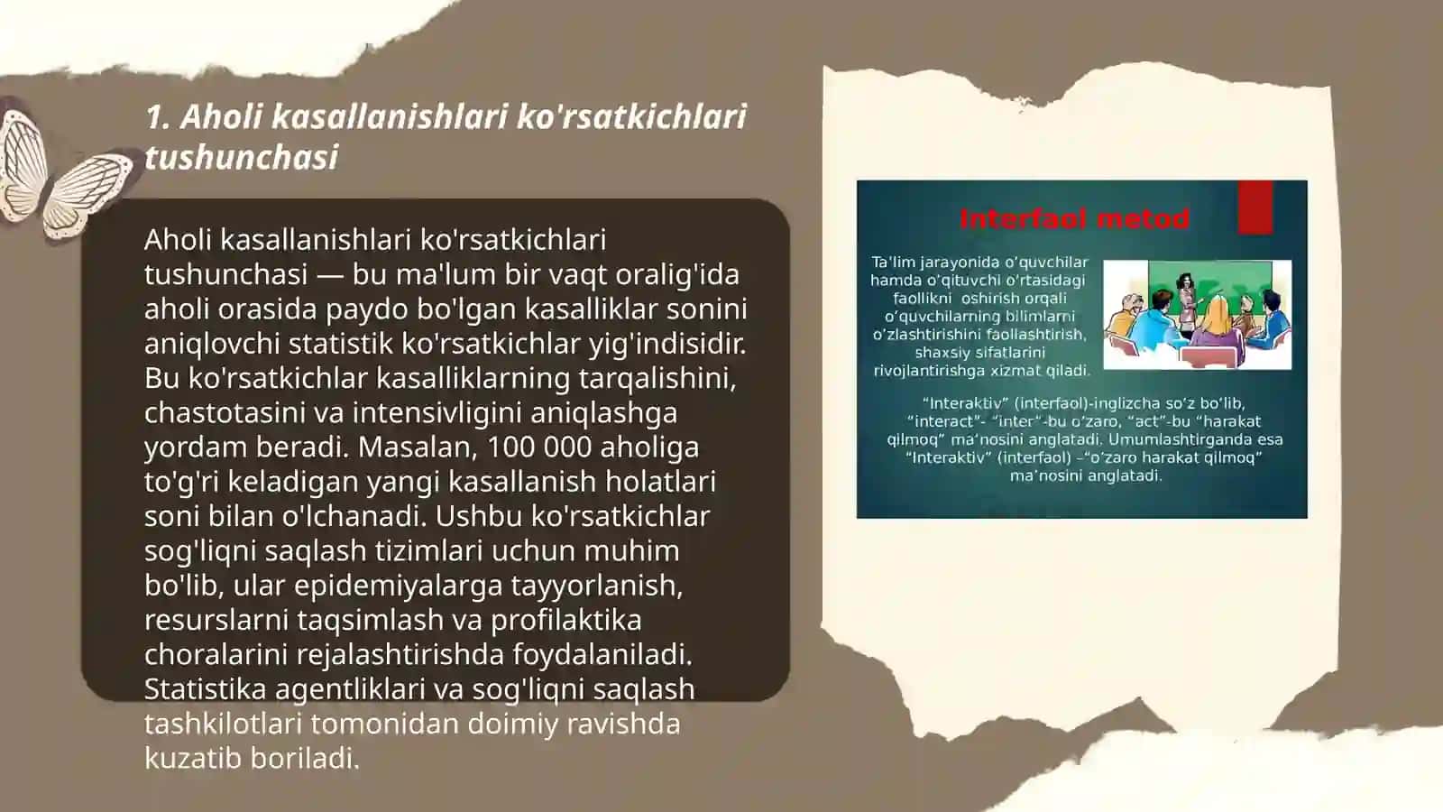 Aholi kasallanishlari ko'rsatkichlari va ularni hisoblash. Xalqaro kasalliklar tasnifi 3