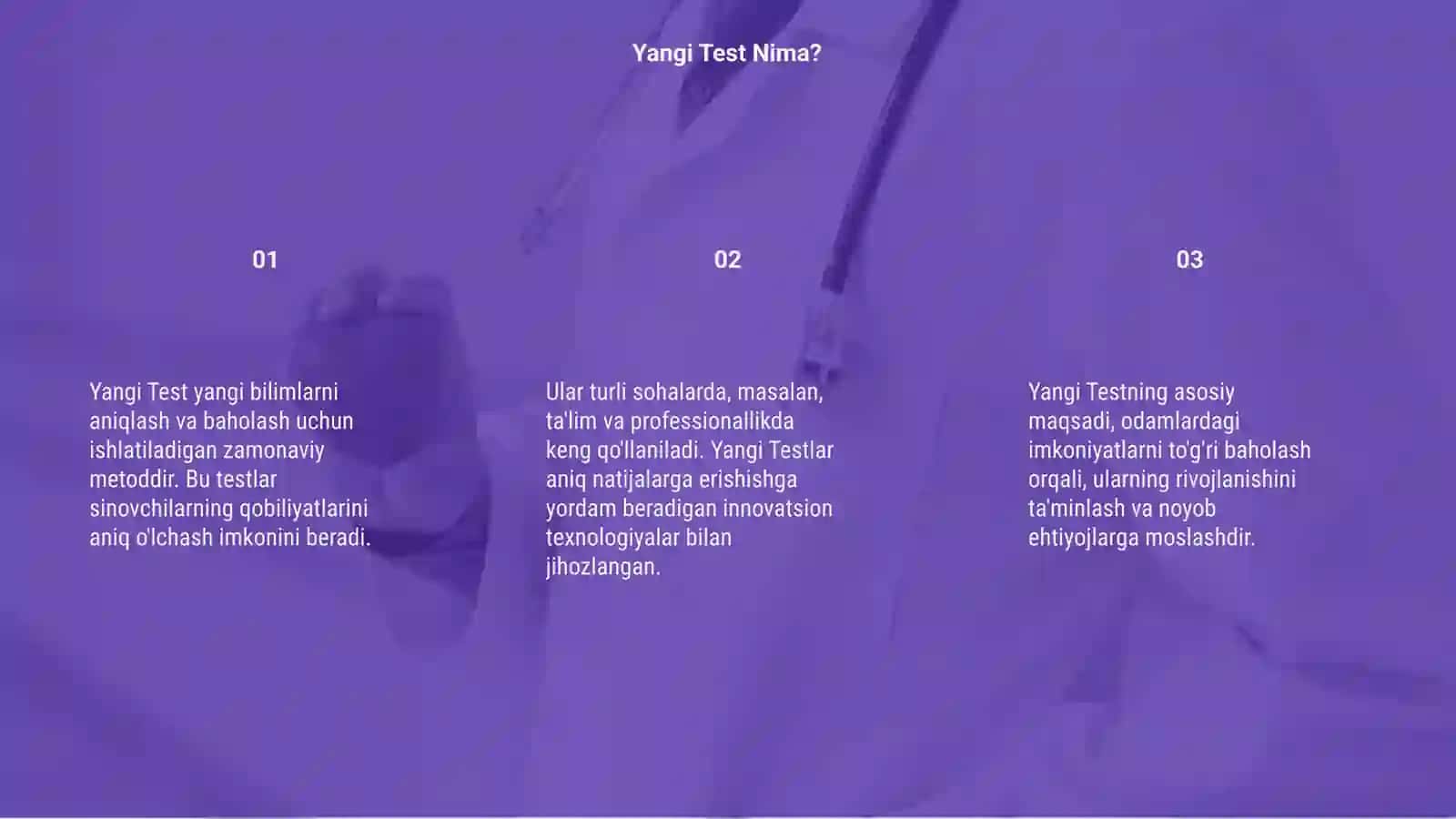 Yangi Test 3