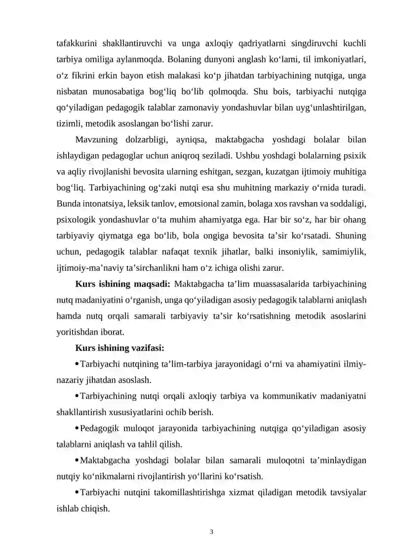 TARBIYACHI SO‘ZLARI – NUTQNI RIVOJLANTIRISH VOSITASI 3