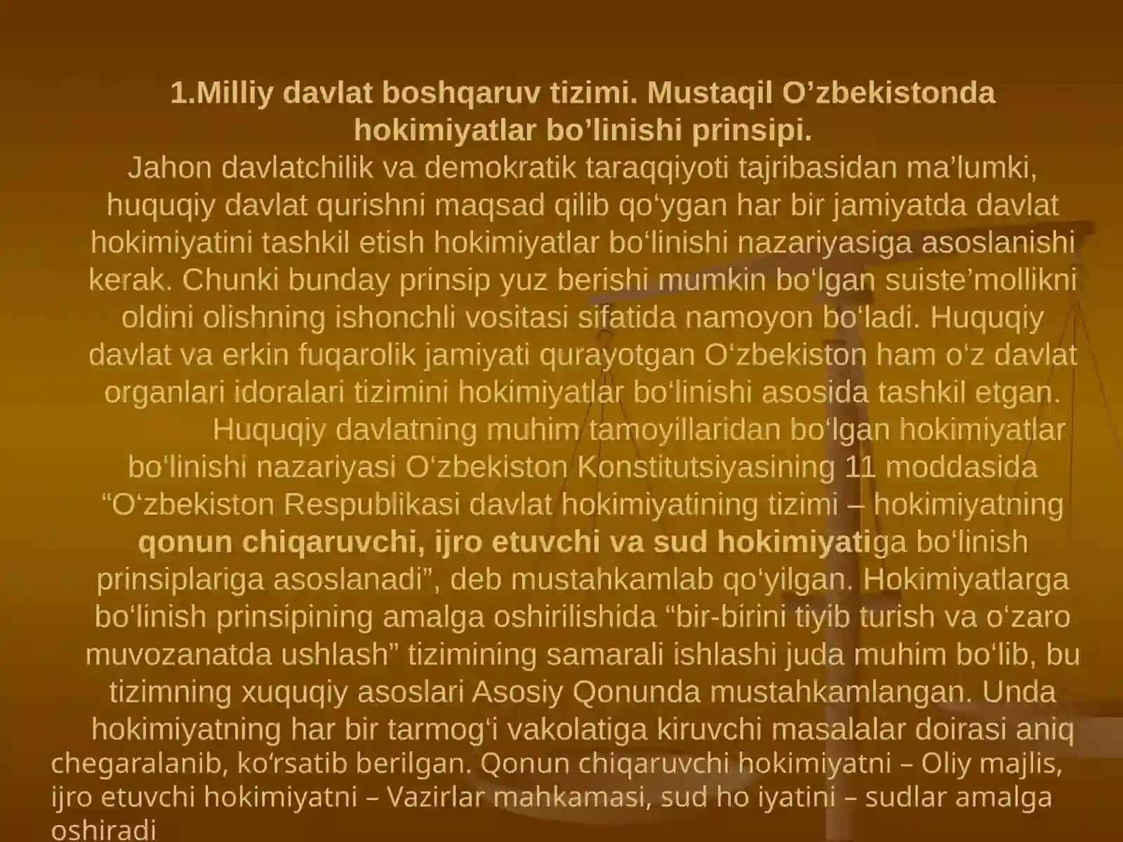 O’ZBEKISTONDA DEMOKRATIK,FUQAROLIK JAMIYATI ASOSLARINING SHAKLLANISHI, AMALGA OSHIRILGAN SIYOSIY ISLOHATLAR 3