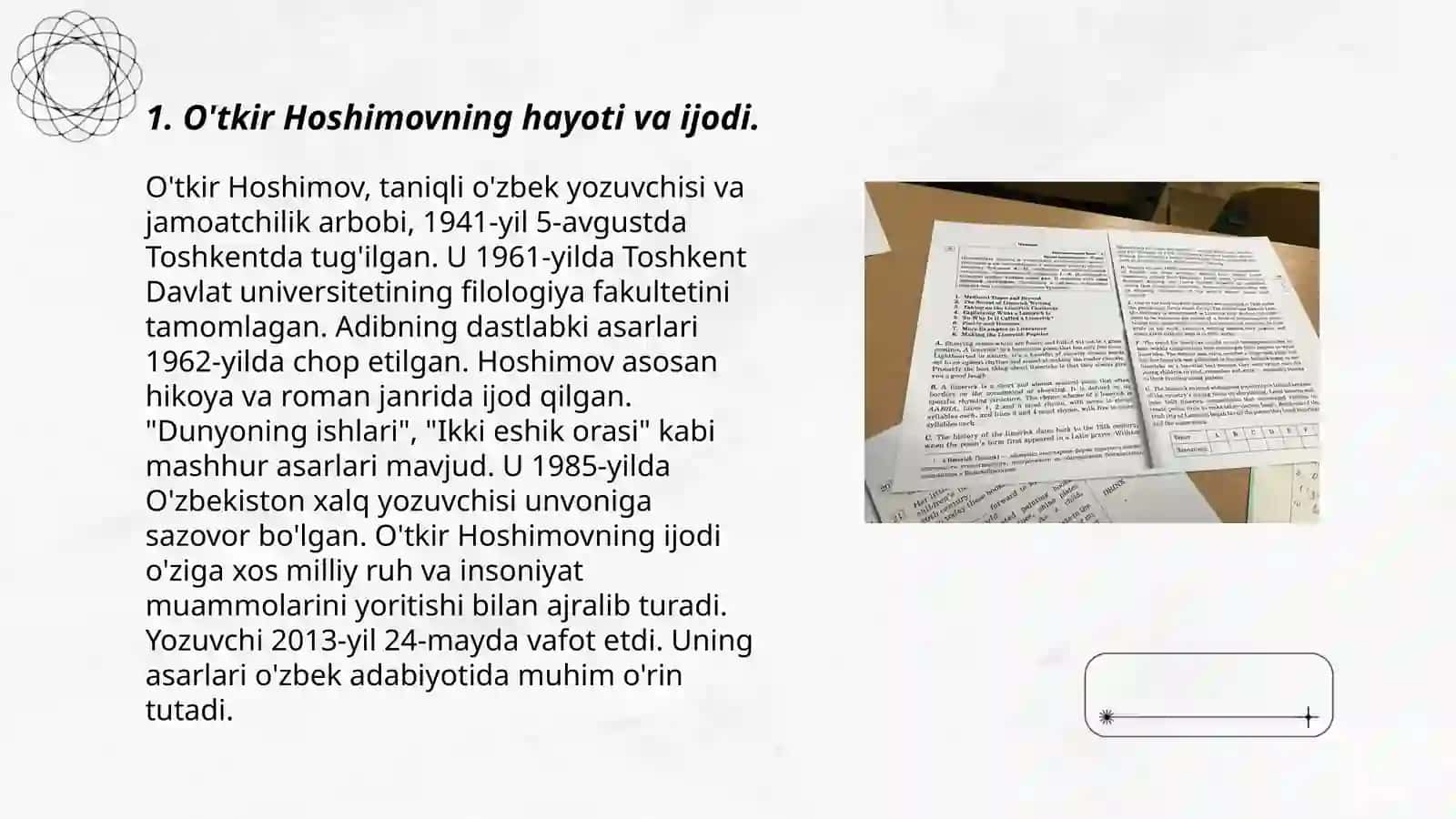 O’tkir Hoshimovning “Qarz” Hikoyasi 3