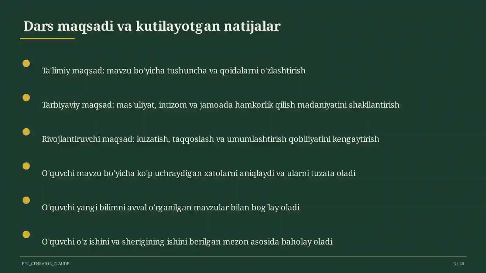 Ahmad Yugnakiy: Hibatul haqoyiq (7-sinf) 3