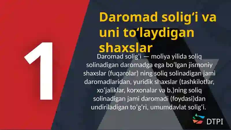 Daromad Solig'i 3
