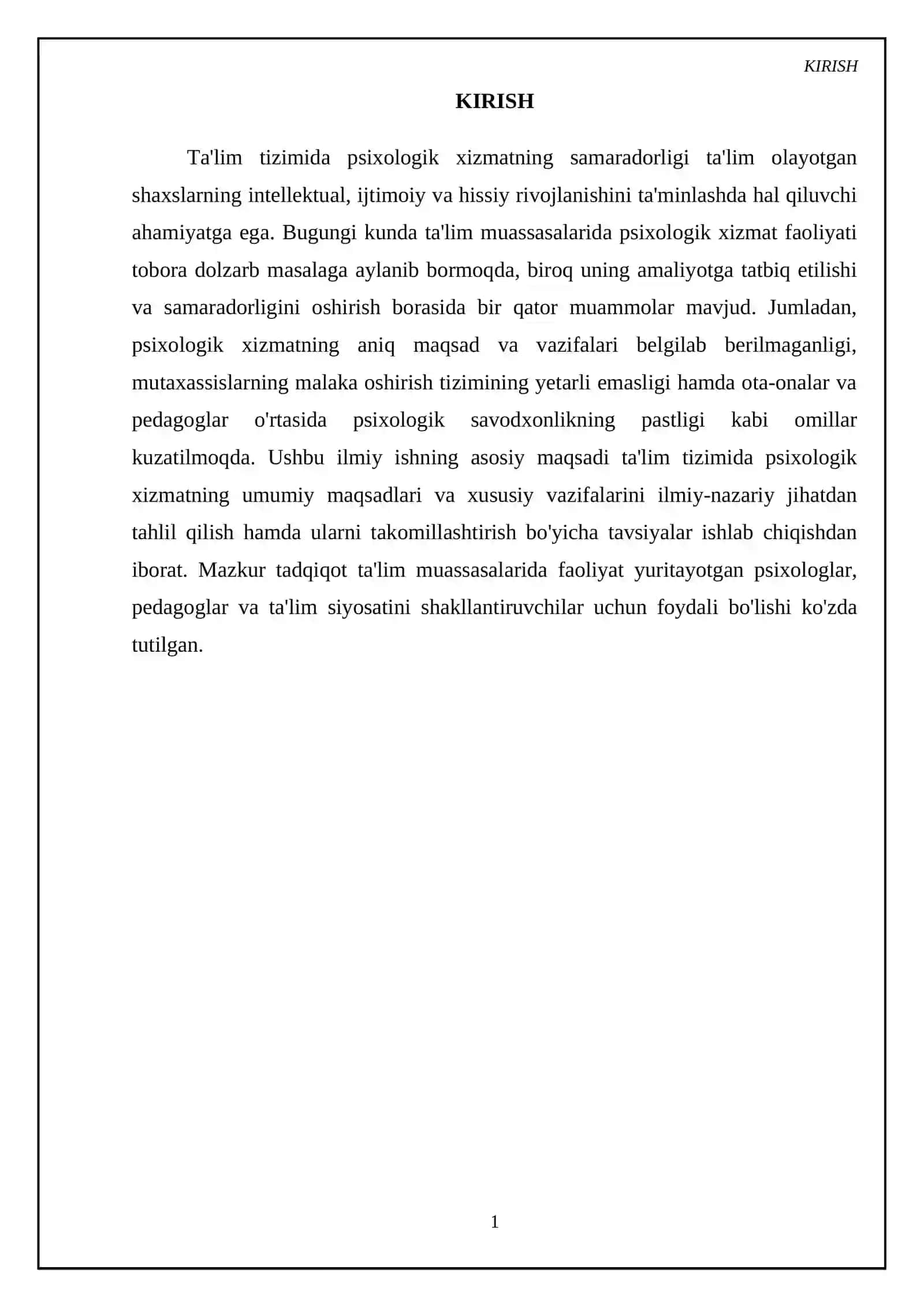 Ta'lim tizimida psixologik xizmat maqsadi va vazifalari 3