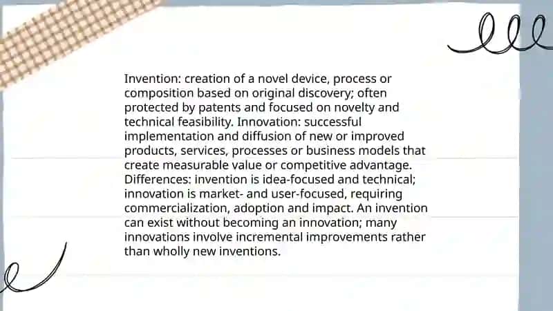 Innovation and Invention 3