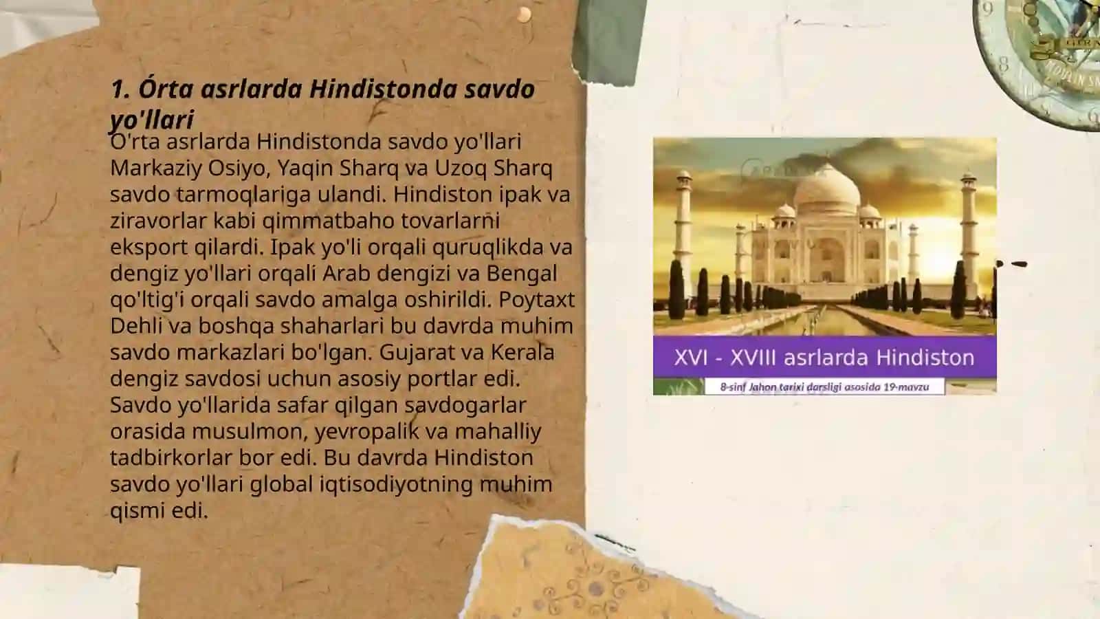 Órta asrlarda Hindistonda savdo aloqalar va diplomatiya 3