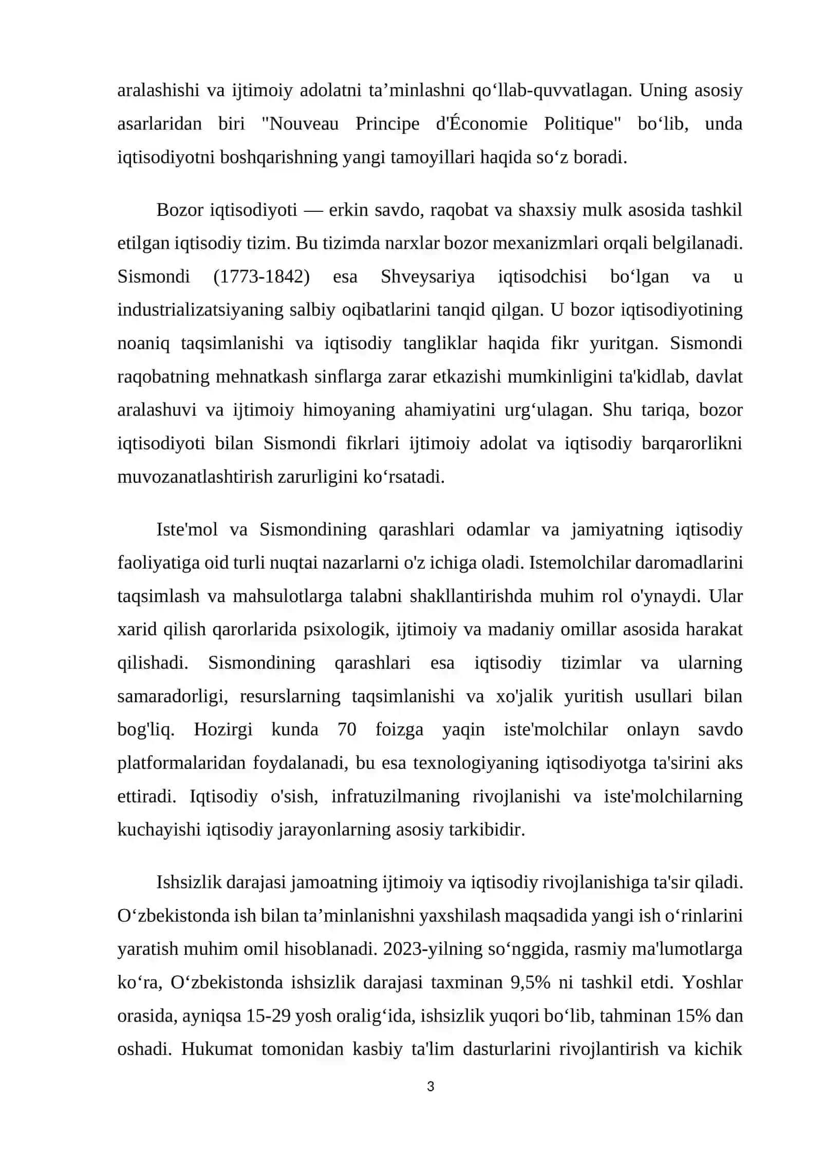 S.Sismondining iqtisodiy qarashlari 3