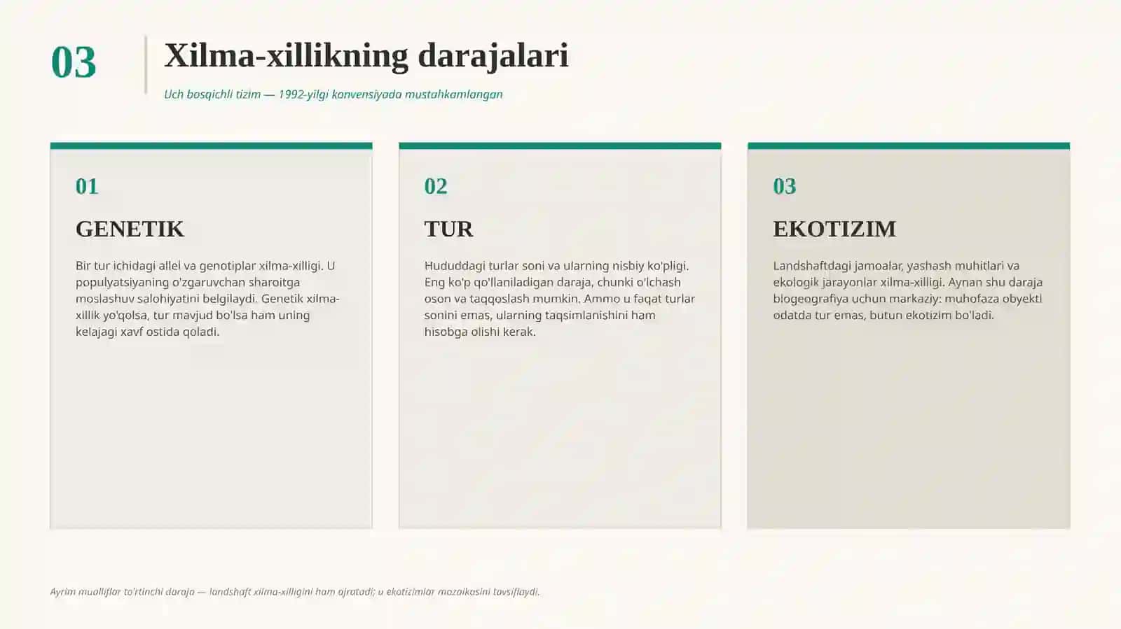biologik xilma xillik tushunchasi va uni muhofaza qilish ahamiyati 3