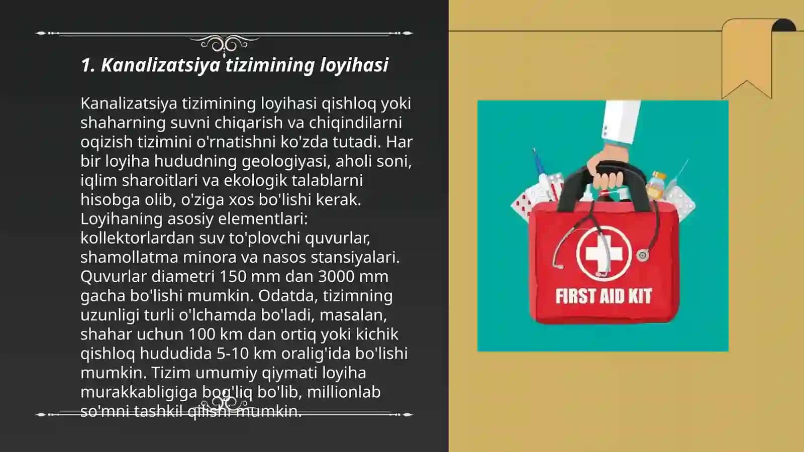 Kanalizatsiya tizimining loyihasi 3