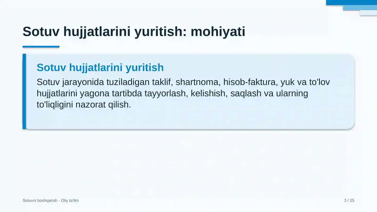 metropolitenda sotuv hujjatlarini yuritish 5503 3