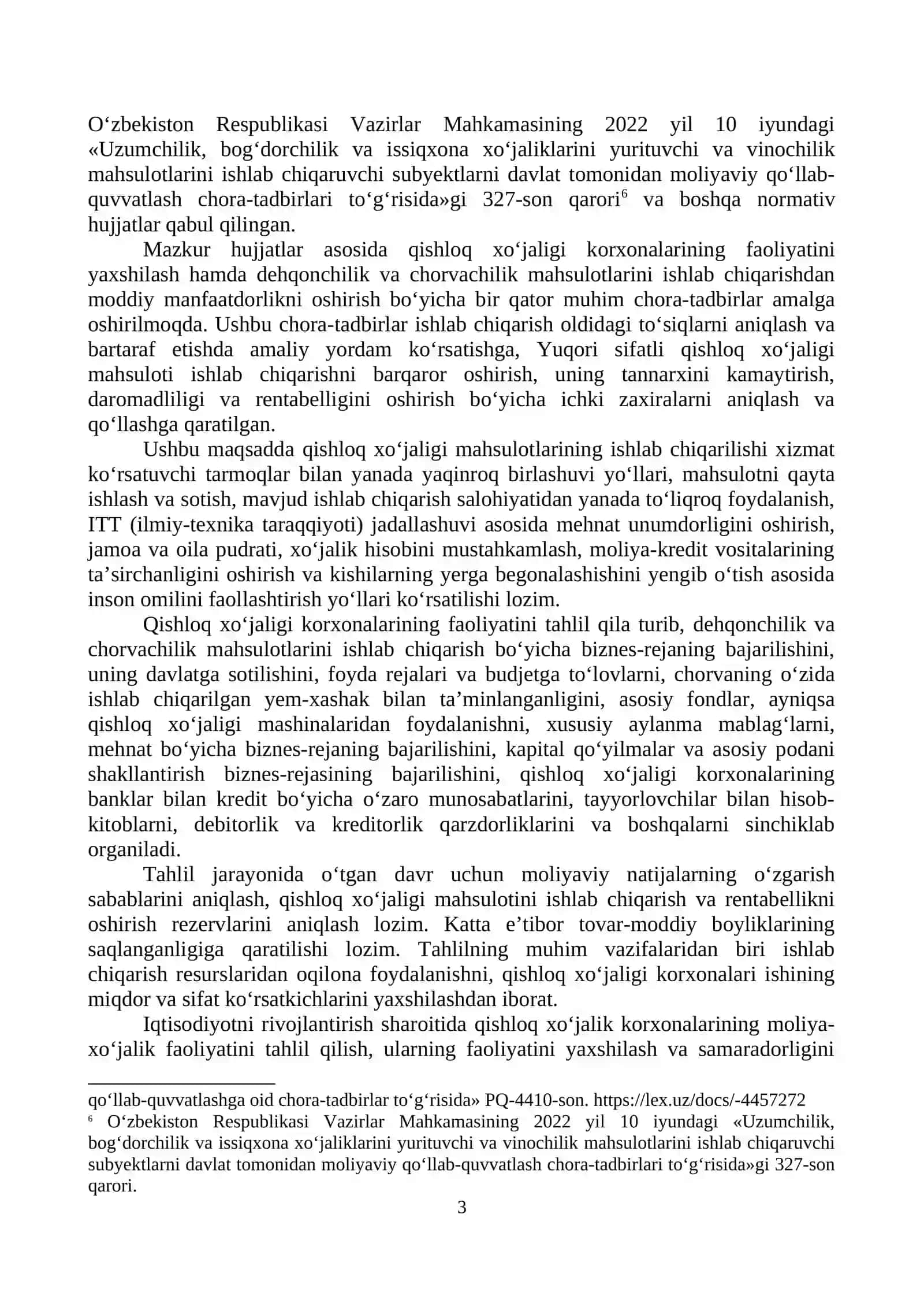 QISHLOQ XO’JALIGI KORXONALARIDA MAHSULOT ETISHTIRISH VA UNI SOTISH TAHLILINING XUSUSIYATLARI 3