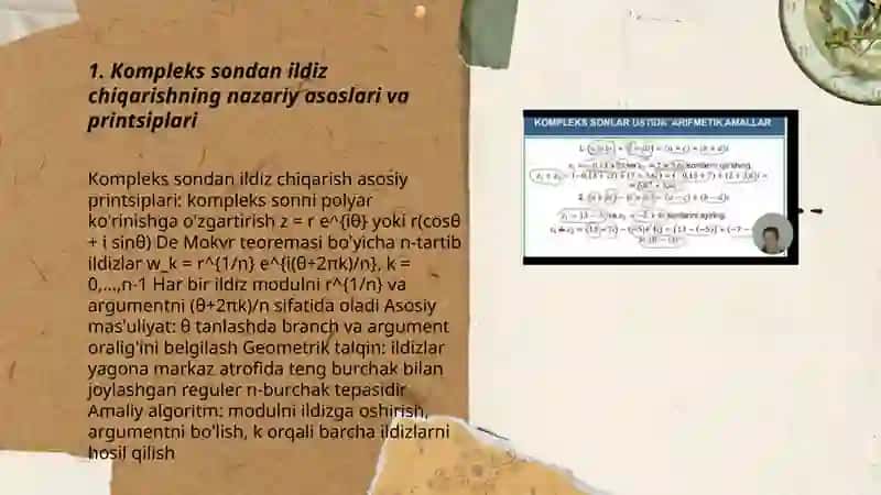 Kompleks sondan ildiz chiqarish va qurilishdagi tatbiqi 3