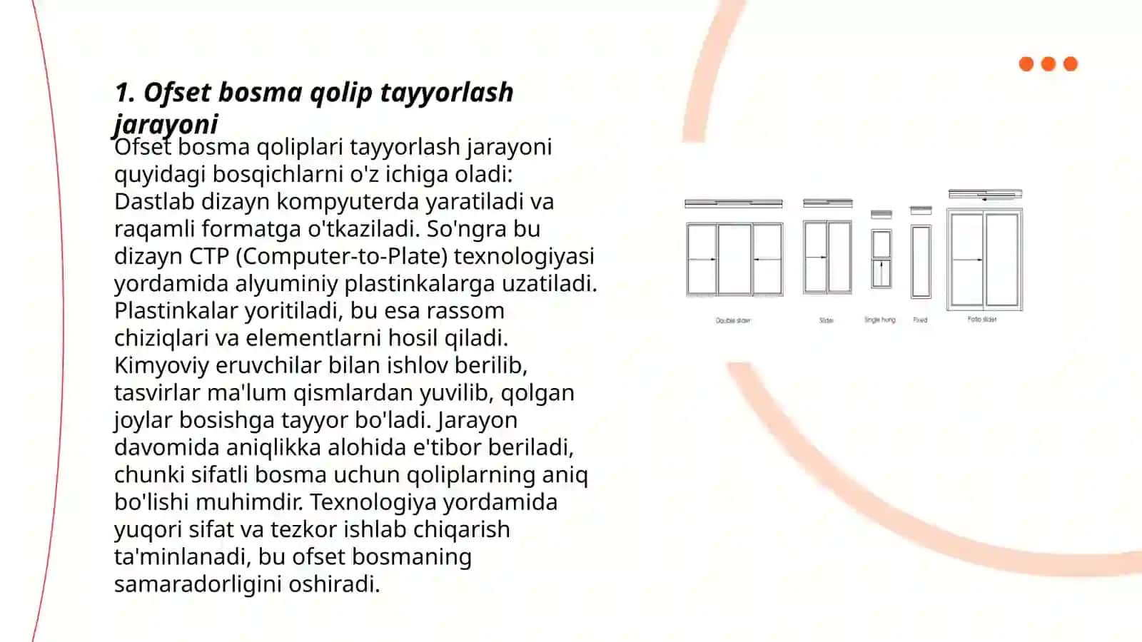 Ofset bosma qolip tayyorlash bo'limini loyihalash va rejalashtirish 3
