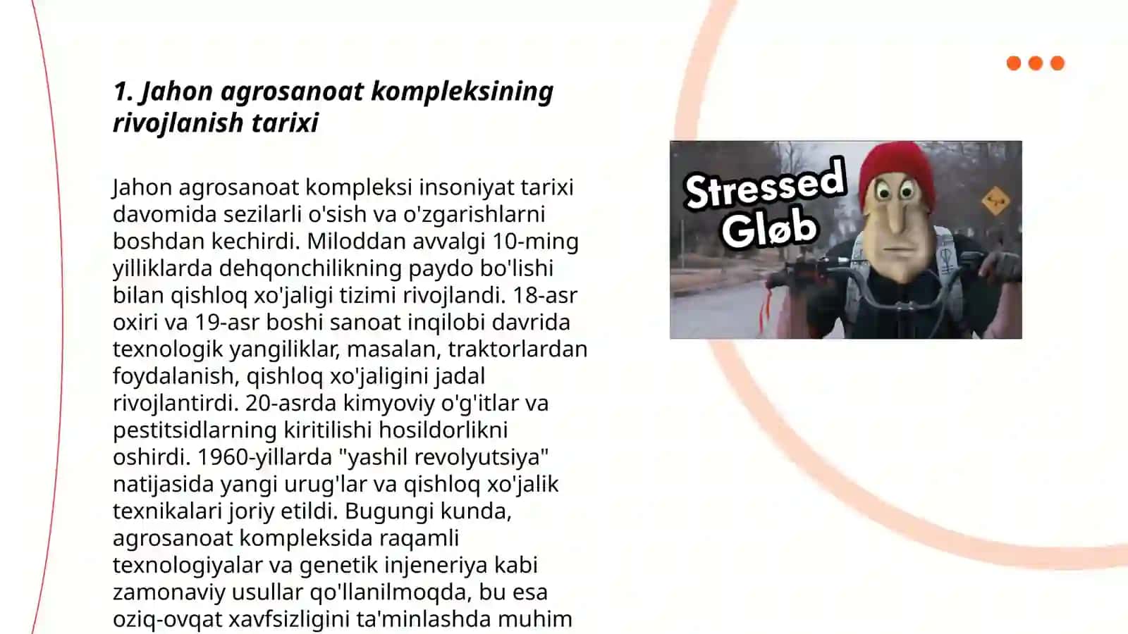 Jahon agrosanoat kompleksi va global muammolar 3