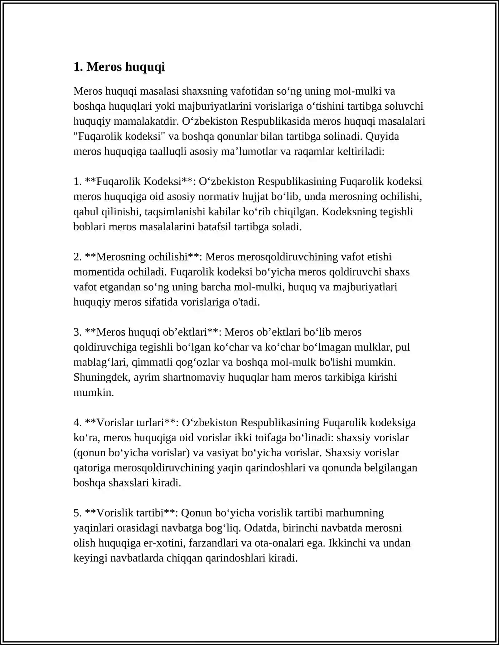 REFERAT Mavzu: MAMURIY HUQUQ PREDMETI 3