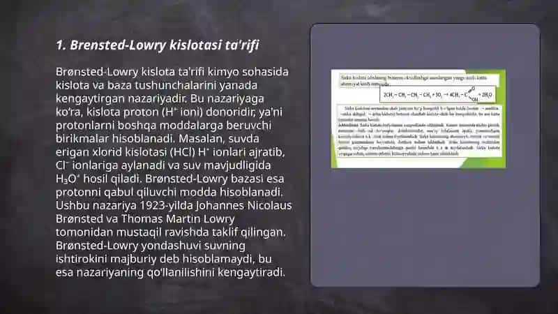 Brensted-Lourining kislota-asosli protolitik nazariyasi 3