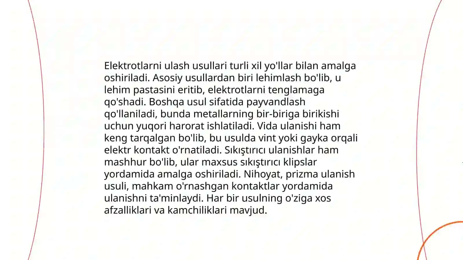 Elektrotlarni to'g'ri ulash 3