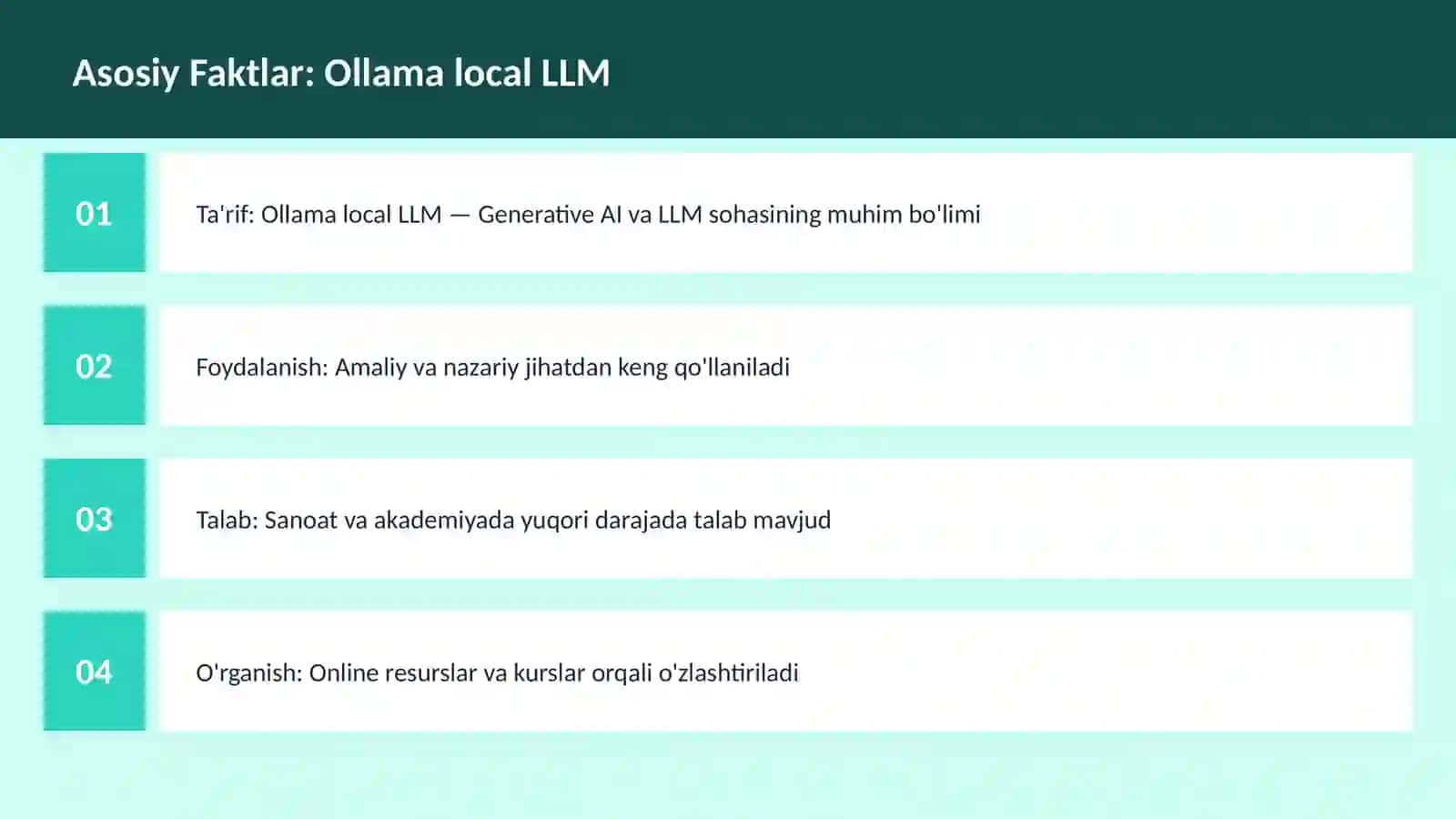 GENERATIVE AI VA LLM 3