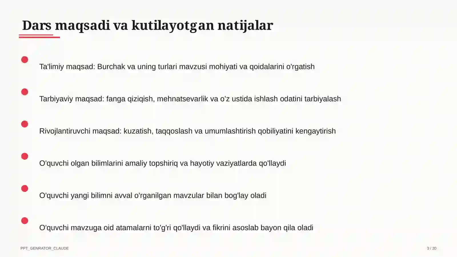 Burchak va uning turlari (4-sinf) 3