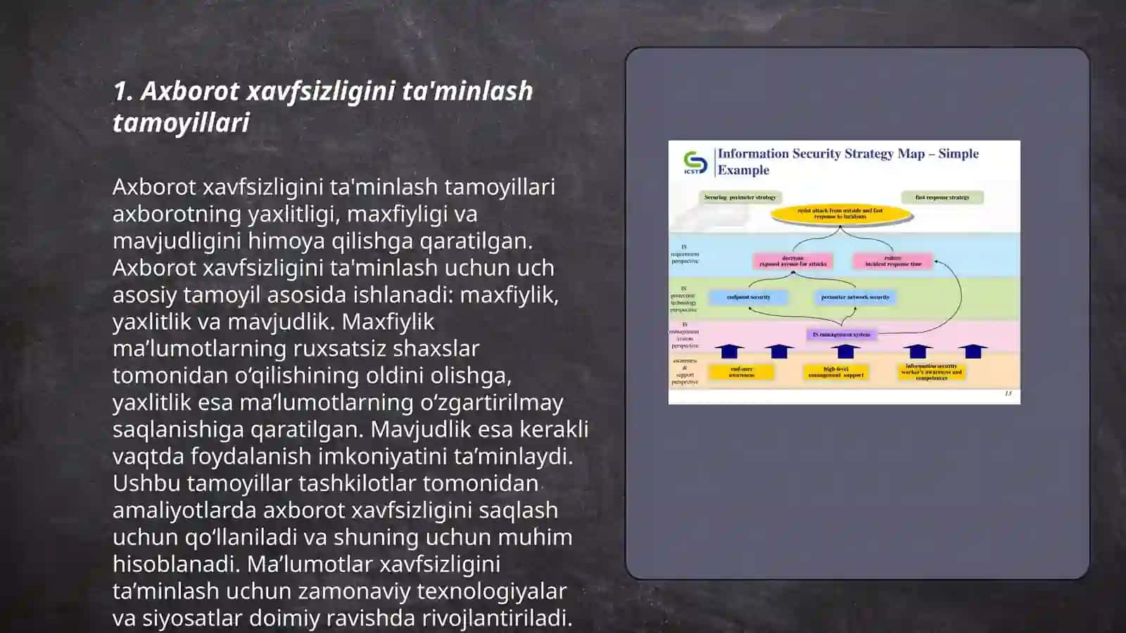Axborot xavfsizligini ta'minlash tamoyillari 3