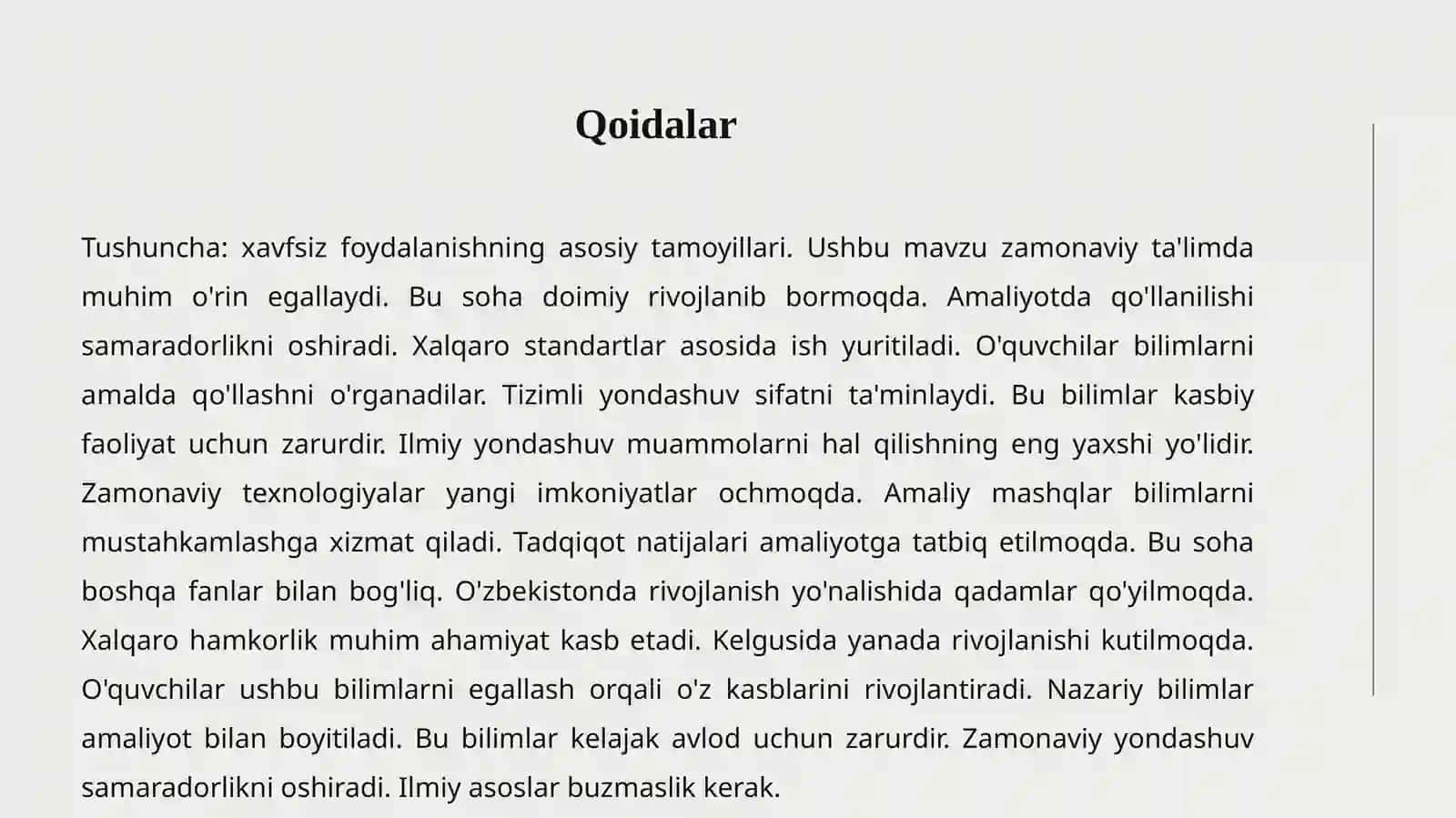 XAVFSIZ FOYDALANISH 3