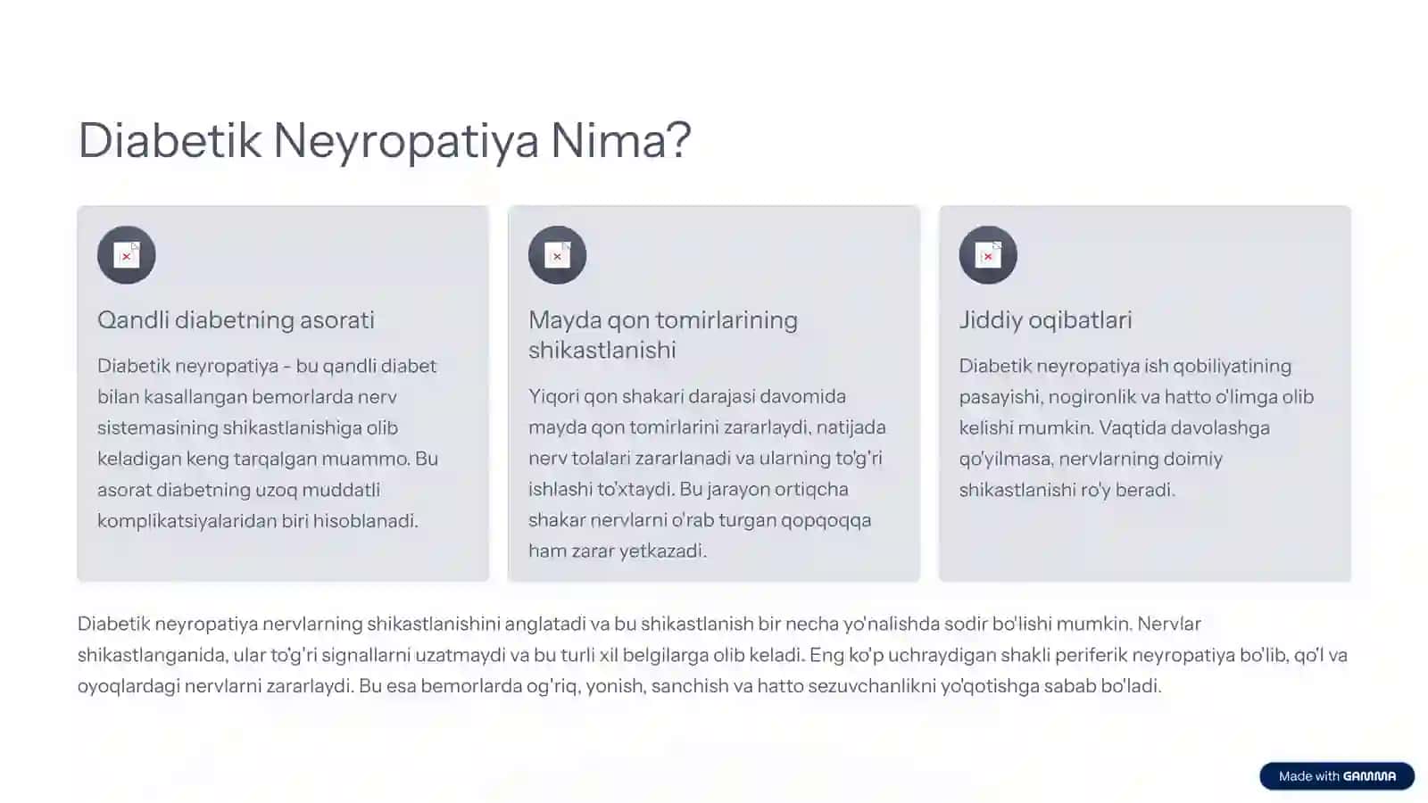 Diabetik Neyropatiya: Asablar Uchun Jiddiy Tahdid 3