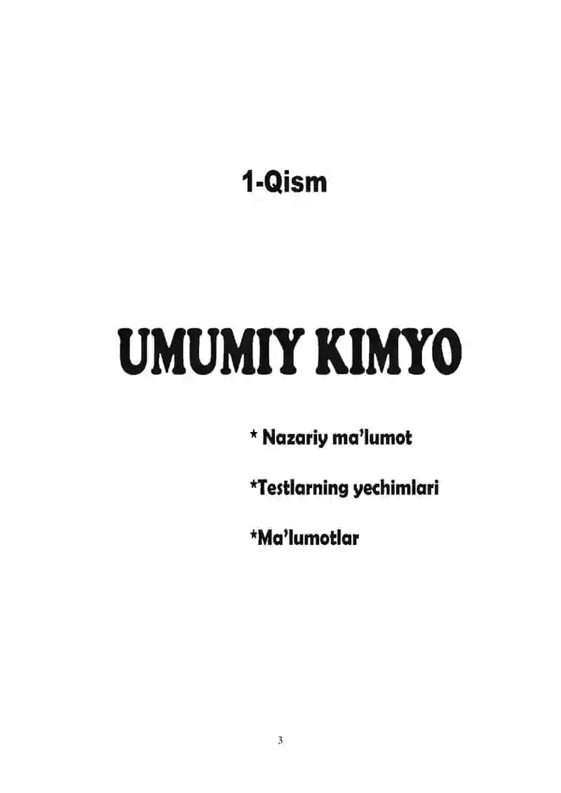 Umumiy kimyo 3