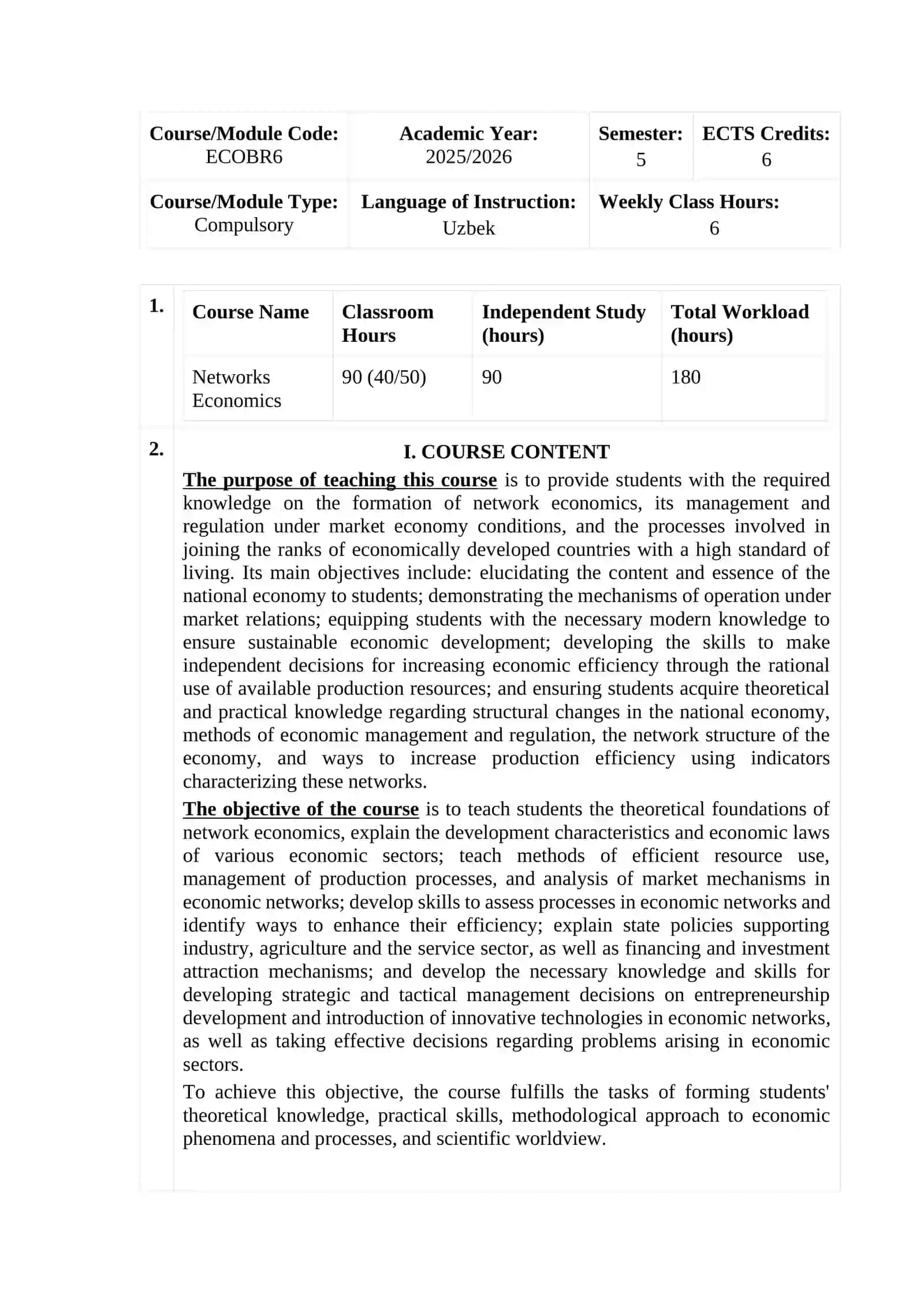 Networks Economics 3