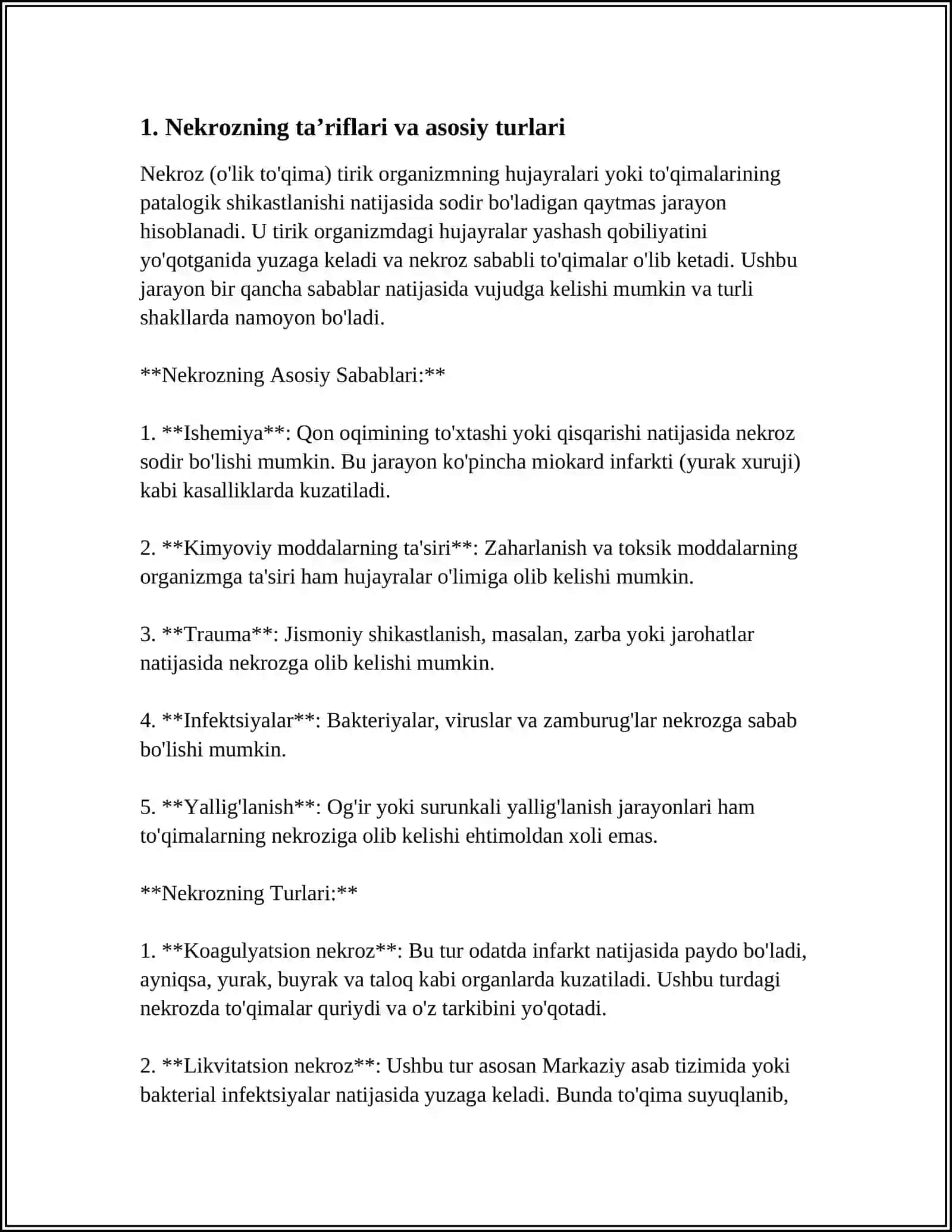 HUJAYRA O’LIMINING SABABLARI NEKROZ 3
