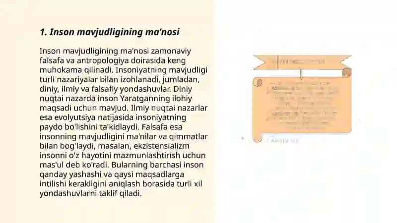 Inson falsafasi.Antrapologiyasi 3