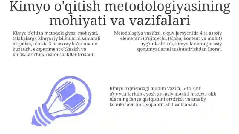 Kimyo o'qitish metodikasi 3