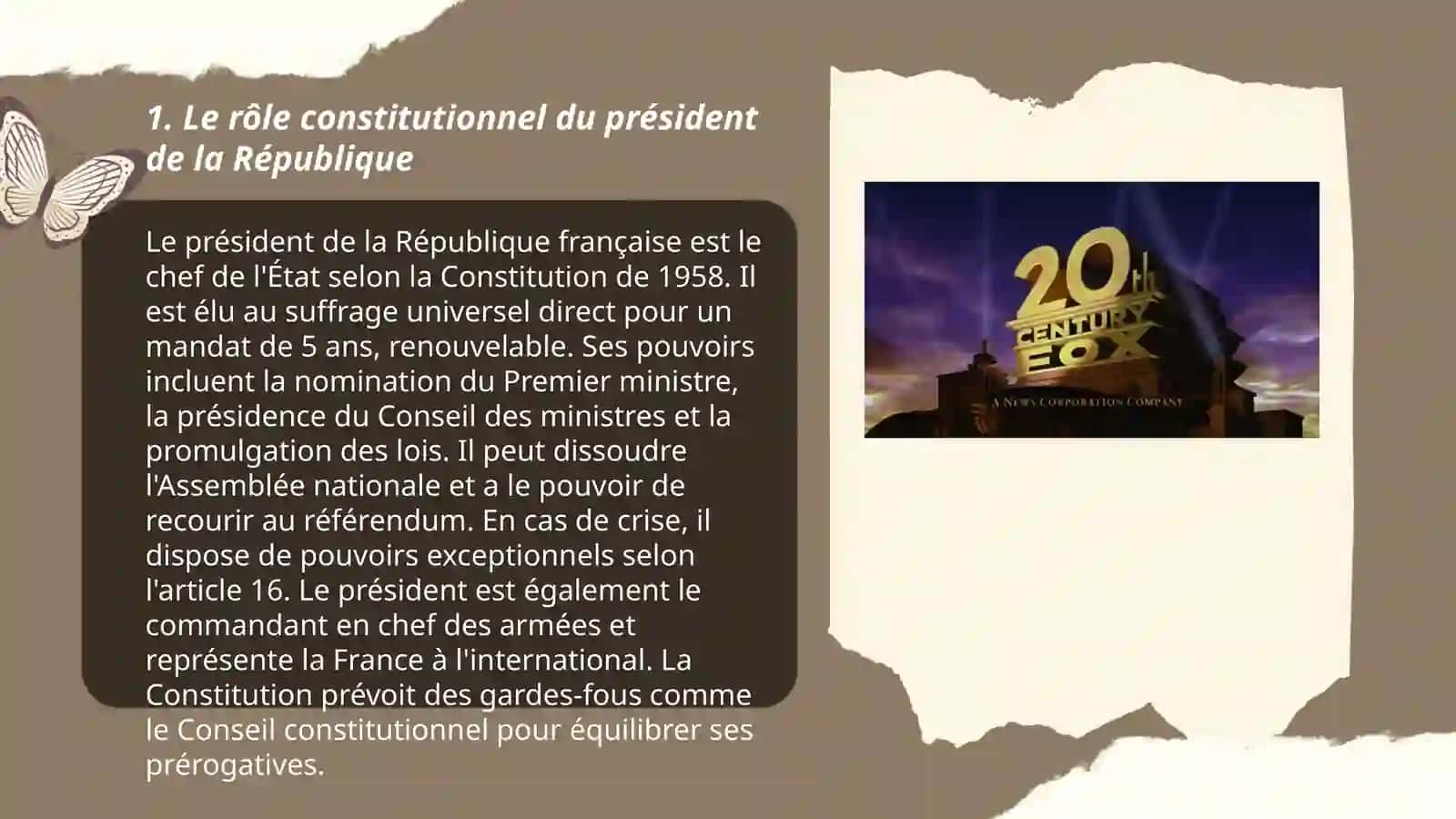 Le rôle constitutionnel du président de la République 3