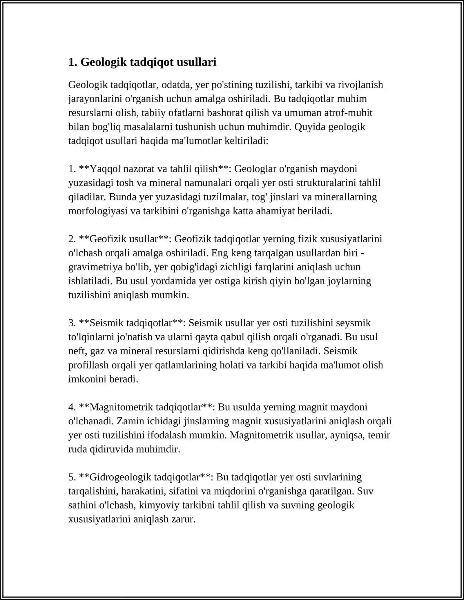 NORUDA FOYDALI QAZILMA KONLARINI OCHISH USULDA QAZIB OLISH TIZIMI 3