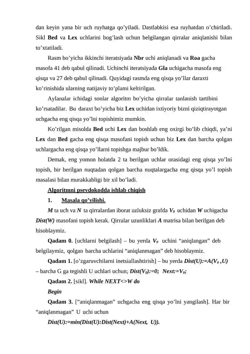 Deykstra algoritmi 3