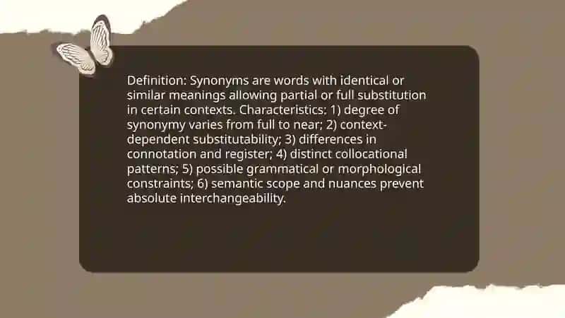 Differentiating Between synonym Antonyms and Polysemous words 3