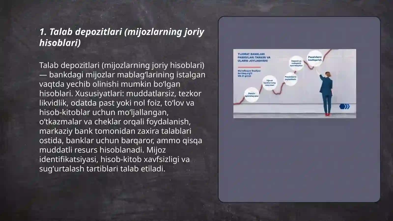 Talab depozitlari (mijozlarning joriy hisoblari) 3