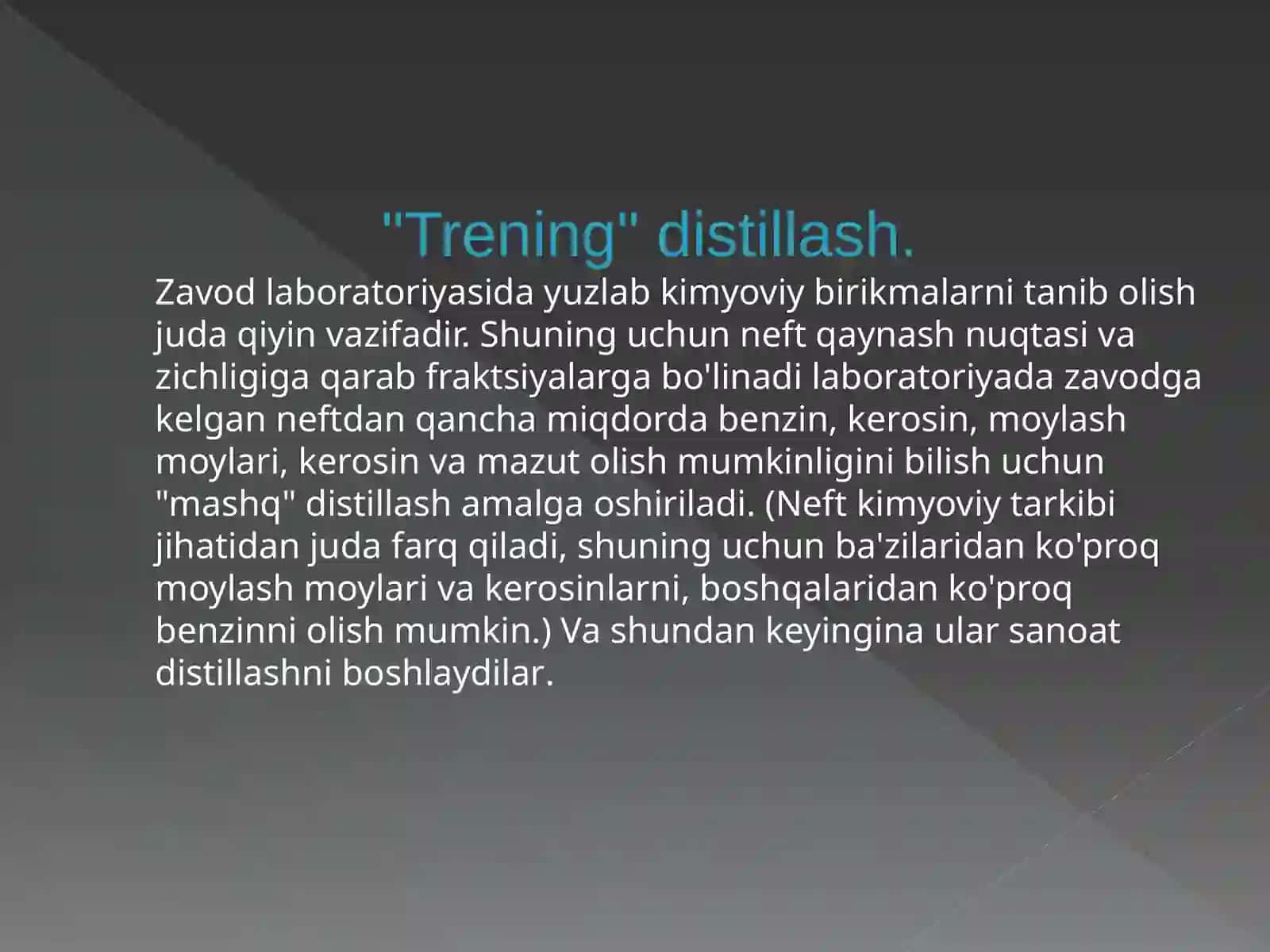 Neftni qayta ishlash usullari 3