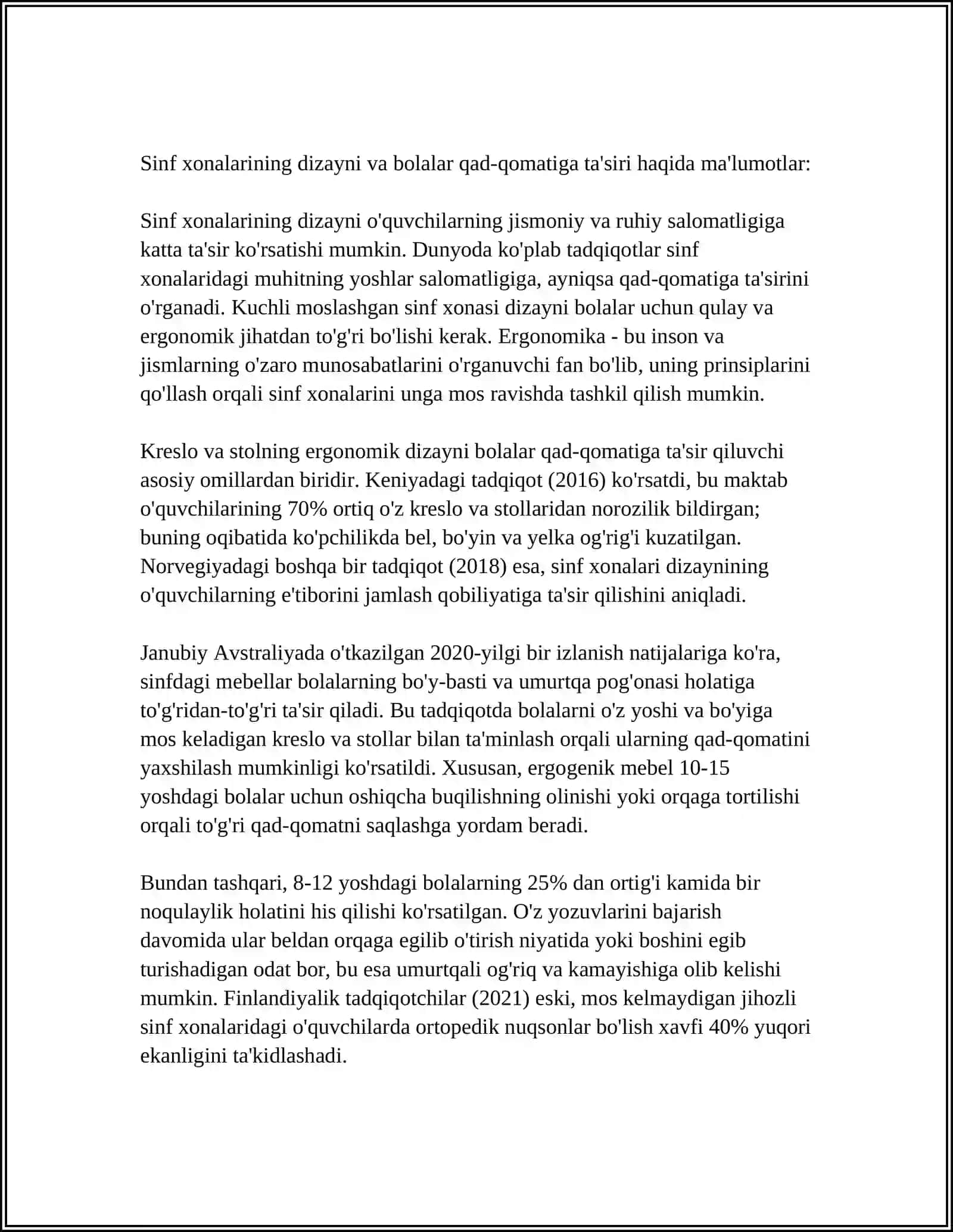 BOLALAR QAD-QOMATI SHAKLLANISHIDA SINF VA SINF JIHOZLARINING TAʼSIRI 3