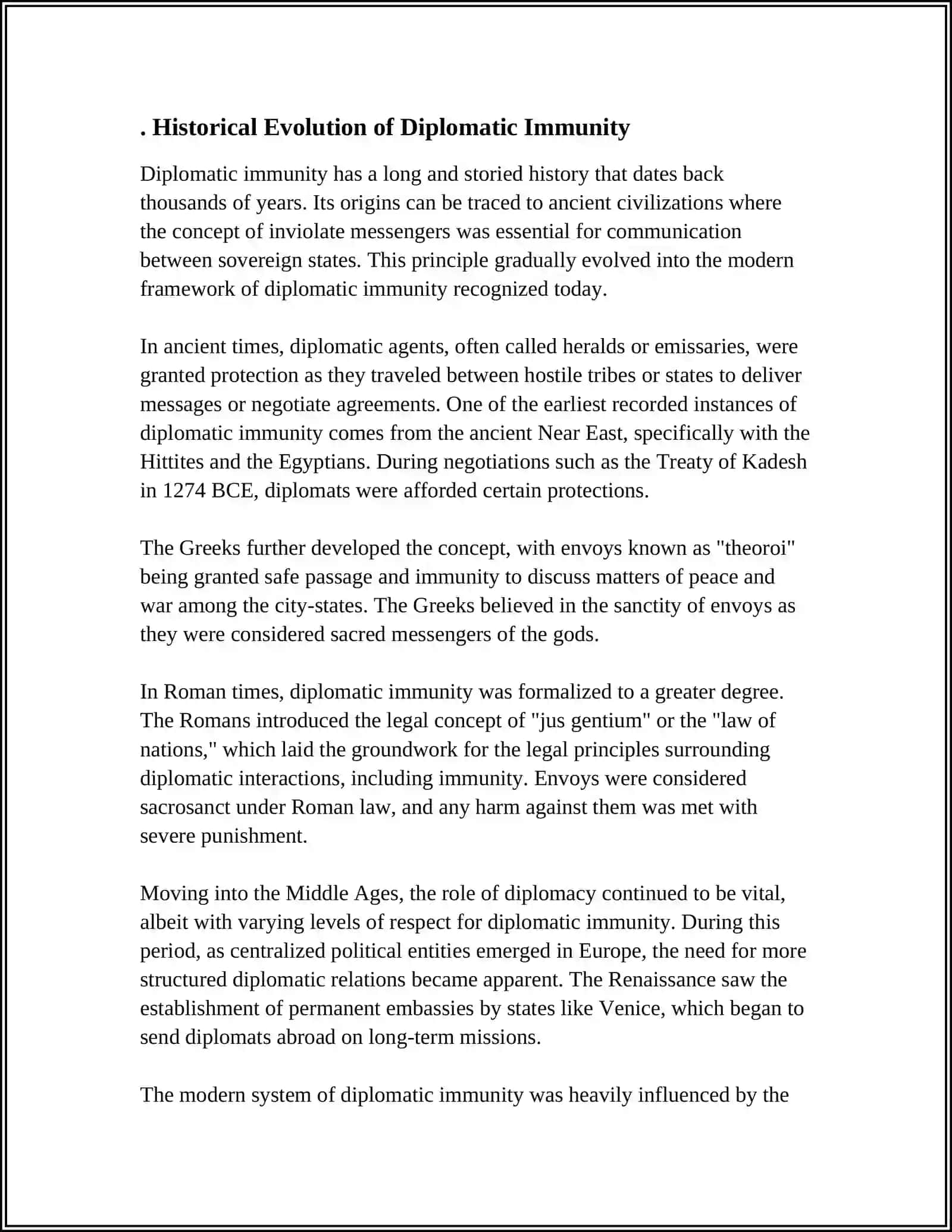 DIPLOMATIK IMMUNITY: BALANCING IMMUNITY WITH ACCOUNTABILITY IN INTERNATSIONAL RELATIONS 3