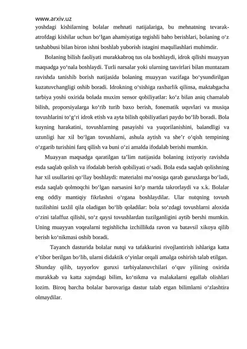 "Maktabgacha tarbiya muassasasi asosiy maqsadi va vazifalari" 3