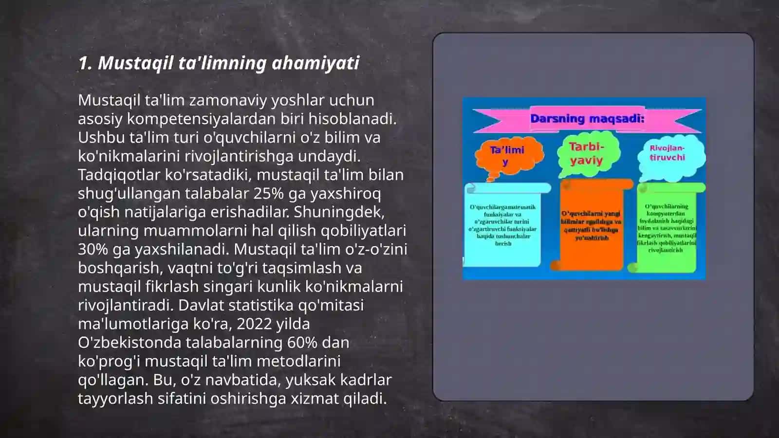 Mustaqil taʼlim turlari 3