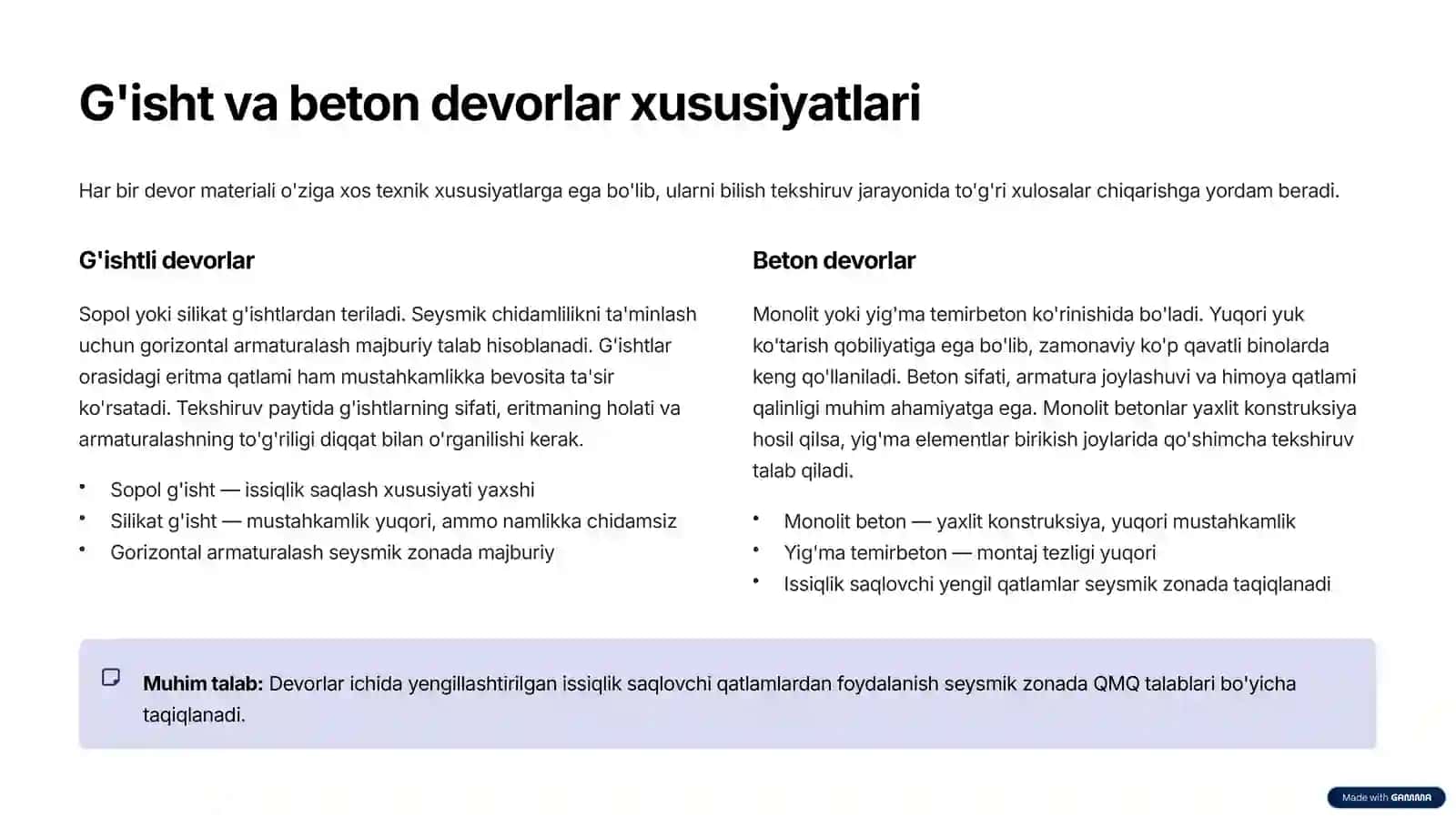 Devorlarning texnik holatini tekshirish.pptx 3