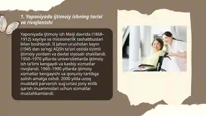 Yaponiyada ijtimoiy ish 3