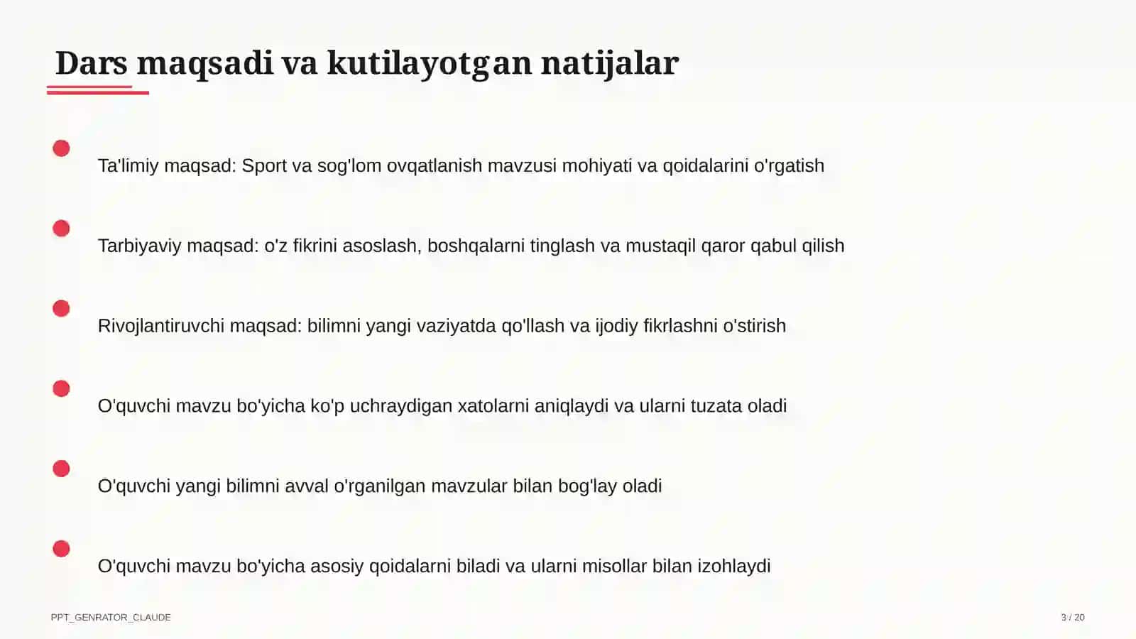 Sport va sog'lom ovqatlanish (8-sinf) 3