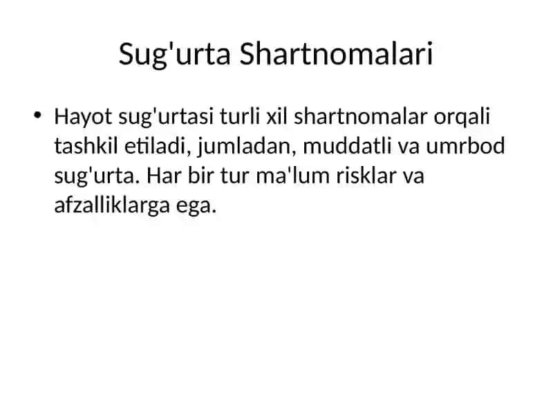 Hayotiy Sug'urta Tarmog'i 3
